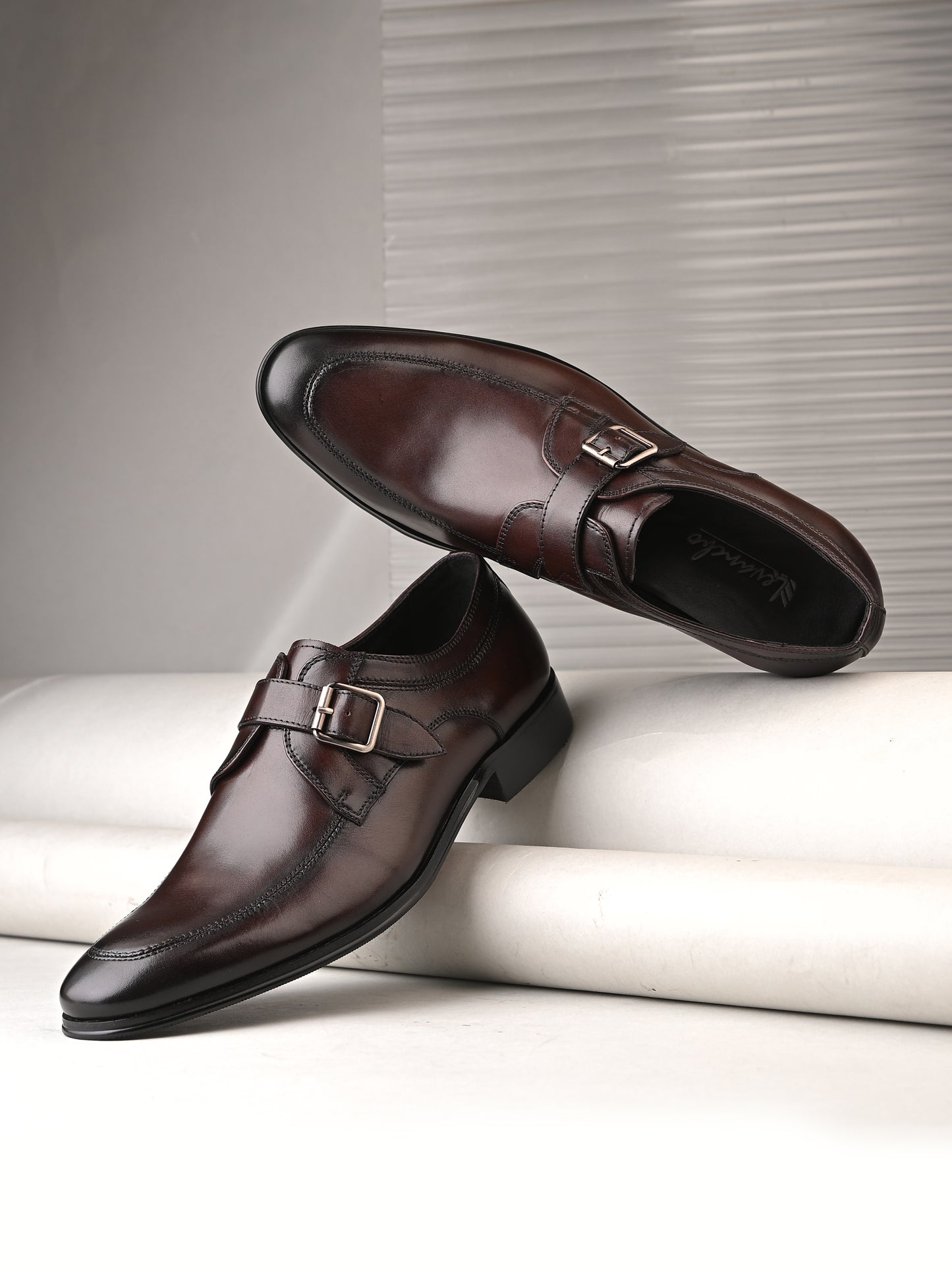 Levancho Premium Leather Formal Shoes for Men's