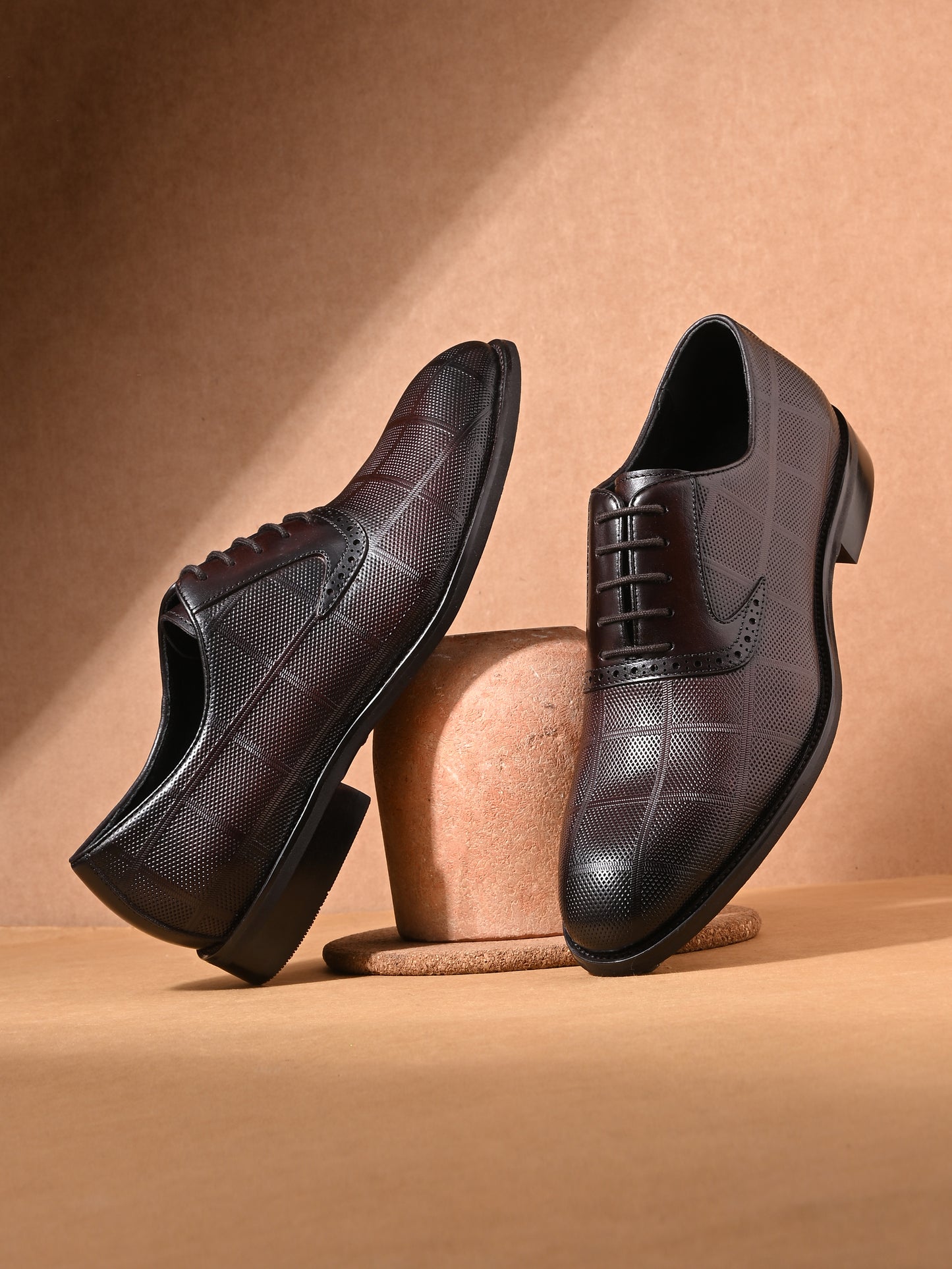 Levancho Premium Leather Partywear Shoes for Men's