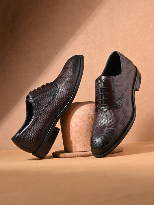 Levancho Premium Leather Partywear Shoes for Men's