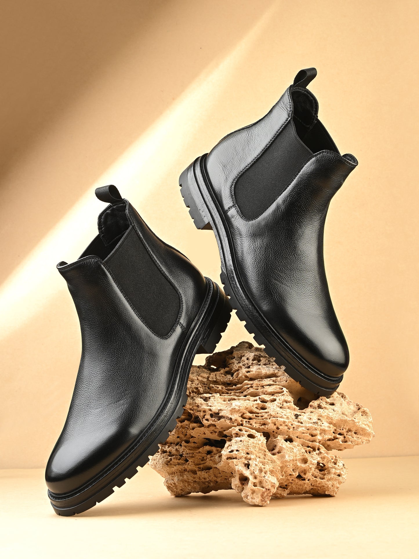 Levancho Premium Leather Boot for Men's