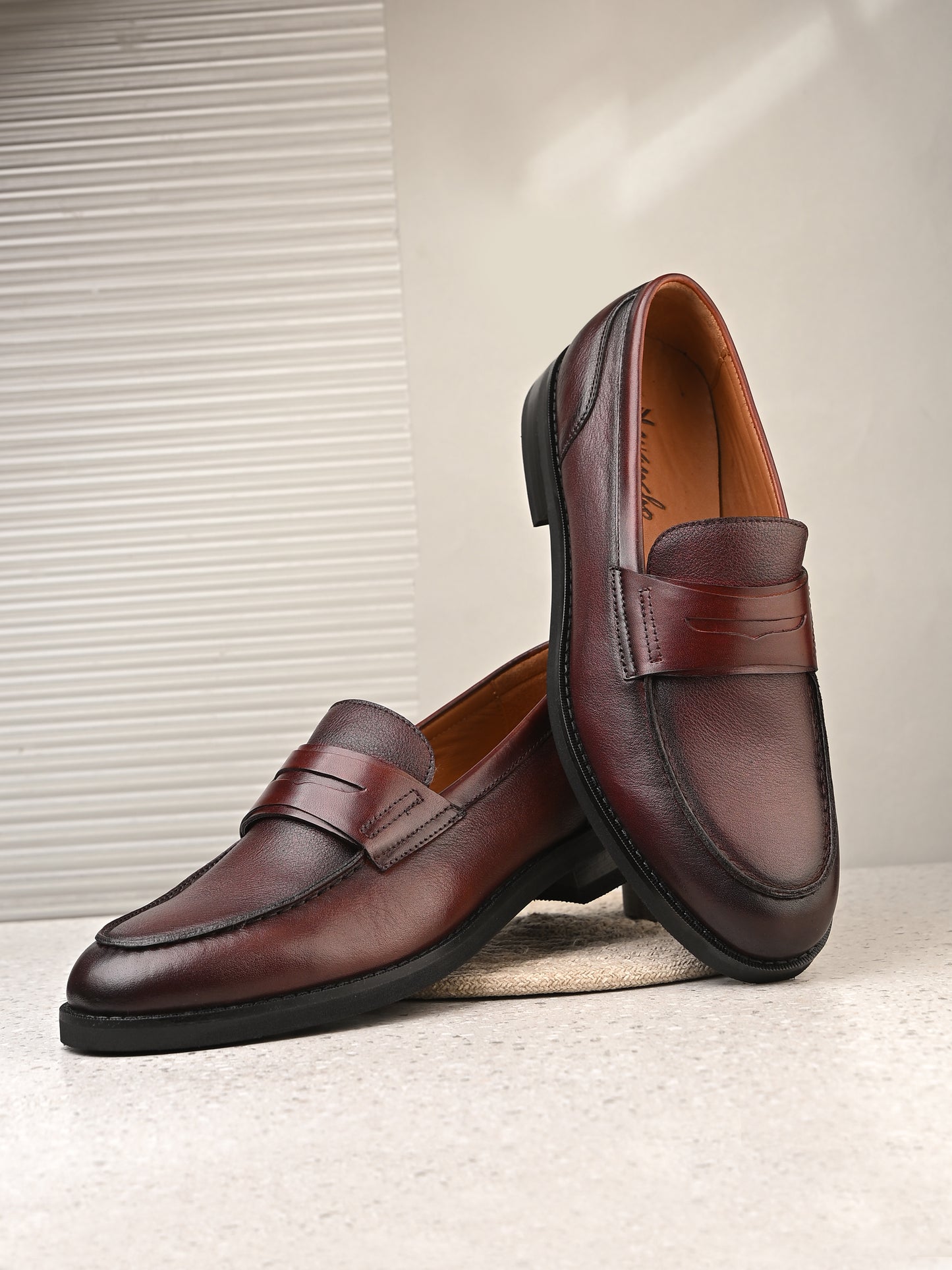 Levancho Premium Leather Formal Shoes for Men's